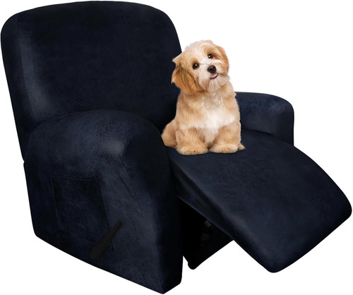 Navy blue recliner chair - recliner,