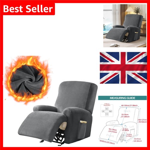 Velvet recliner chair cover - recliner,