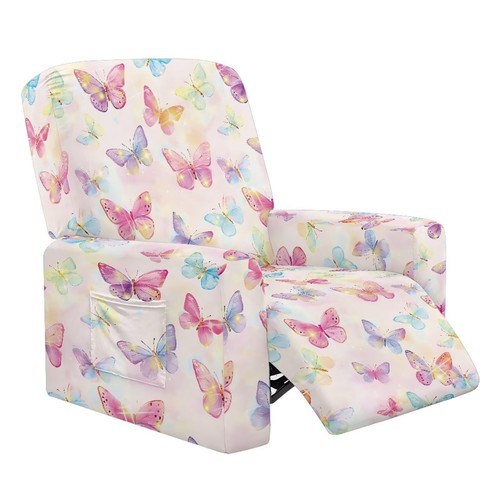 Colorful butterfly lazyboy - colorful,