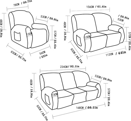Recliner chair covers for - chair,