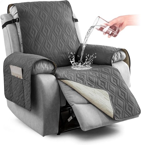 Grey waterproof armchair cover - grey,
