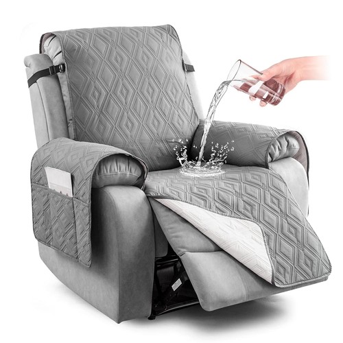 Grey waterproof armchair cover - waterproof,