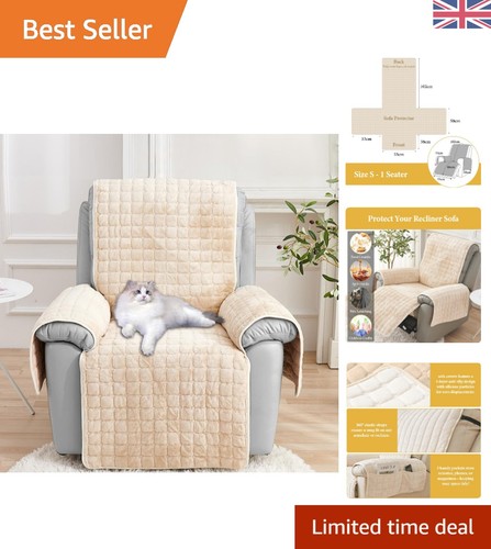 Elegant beige recliner chair - beige,