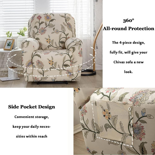 Recliner chair covers - chair, with